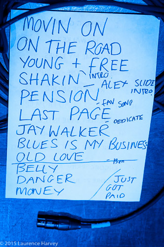 Red Butler set list