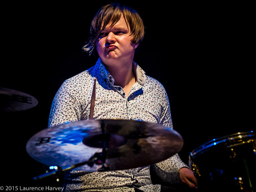 Charlie Simpson on drums