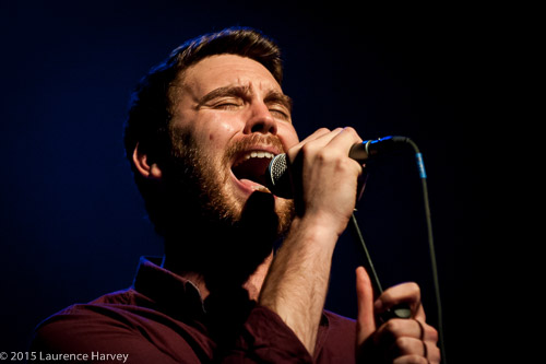 Ben Edwards of The Rainbreakers on stage with Red Butler