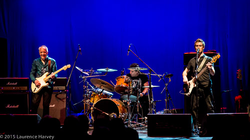 Robin Trower & his band on stage @ The Shepherd's Bush Empire. Richard Watts (bass, vocals) and Chris Taggart (drums)