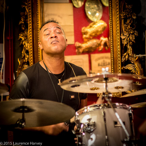 CJ Campbell on drums