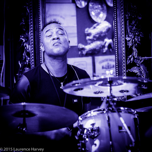 CJ Campbell on drums