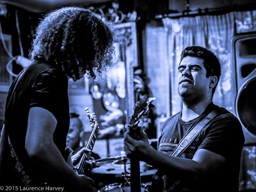 Andrew Knightley on guitar & vocals, Reno Rennie on bass