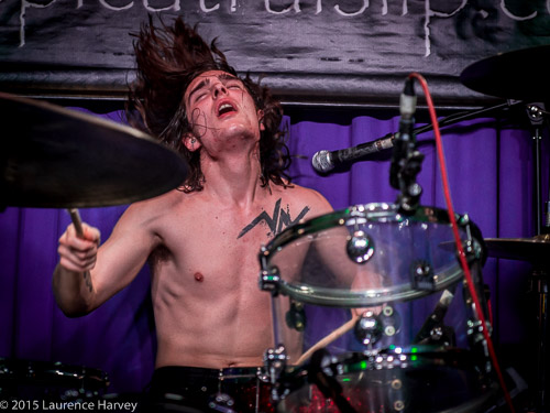Gabriel McMahon on drums