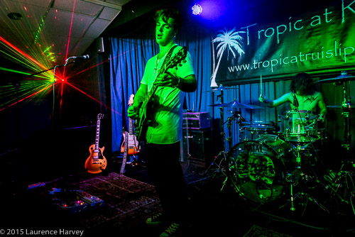 Virgil McMahon on vocals & guitar, Gabriel McMahon on drums