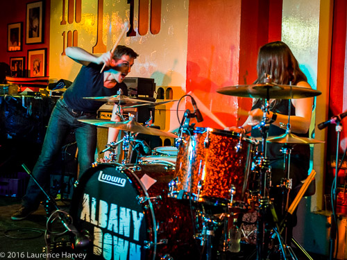 Paul Muir on vocals & Donna Peters on drums
