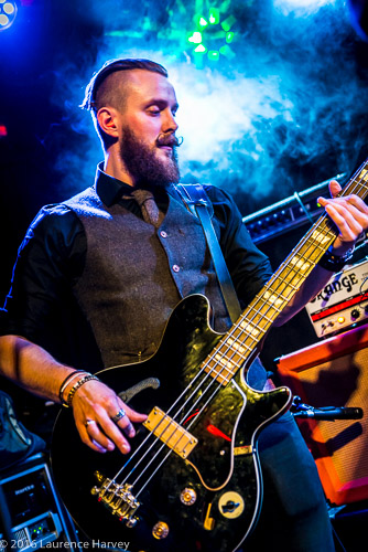 Luke Davis on bass