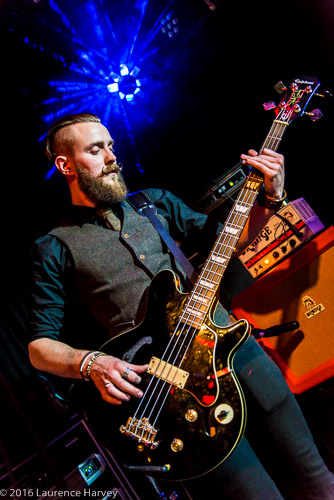 Luke Davis on bass