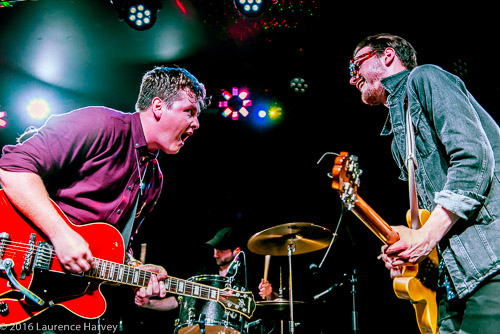 Danny Core on vocals & rhythm guitar, James Tranter on vocals & lead guitar