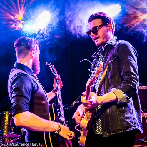 James Tranter on vocals & lead guitar, Luke Davis on bass