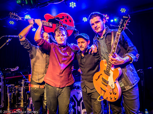 Broken Witt Rebels taking their final bows at The Water Rats. Luke Davis (bass), Danny Core (vocals), James Dudley (drums) & James Tranter (guitar)