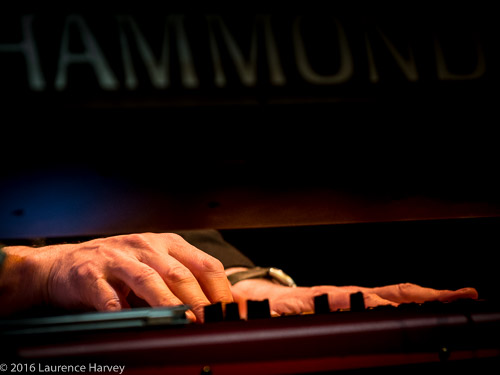 Paul Long's hands on keys
