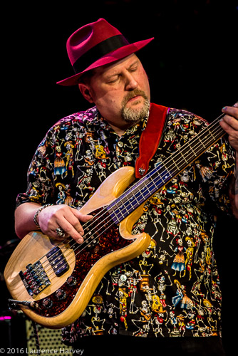 Dusty Bones on bass