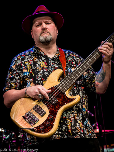 Dusty Bones on bass