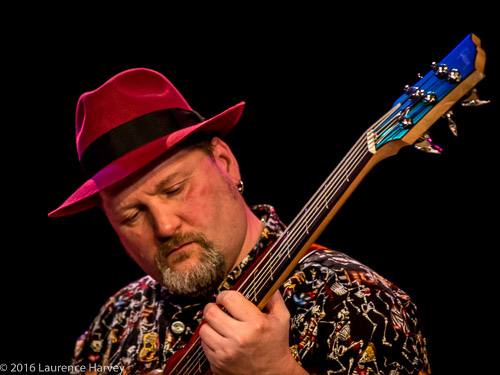Dusty Bones on bass