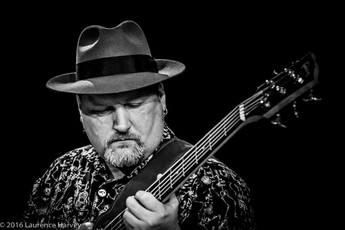 Dusty Bones on bass