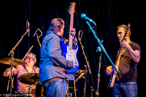 Danny Bryant & his band on stage at Harpenden Public Halls