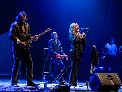 Deborah Bonham and her band on stage at the London Palladium