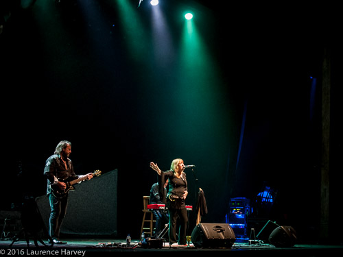Deborah Bonham and her band on stage at the London Palladium