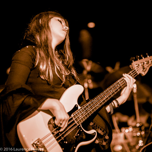 Keira Kenworthy on bass