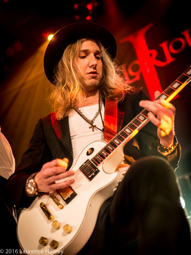 Andreas Eriksson on lead guitar
