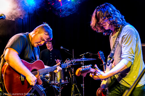 Lewis Hancock on vocals & acoustic guitar, Jack Eddison on lead guitar