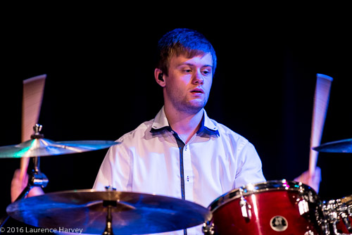 Nick Colman on drums