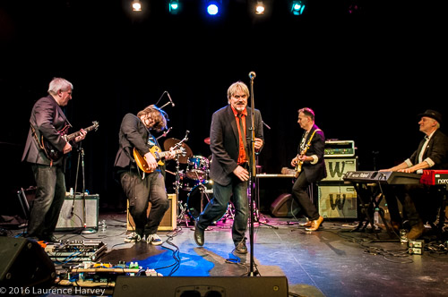 Storm Warning on stage, joined by Matt Long of Catfish on guitar