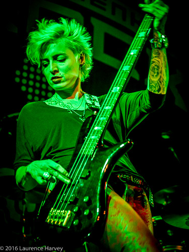 Cynthia Gillet on bass
