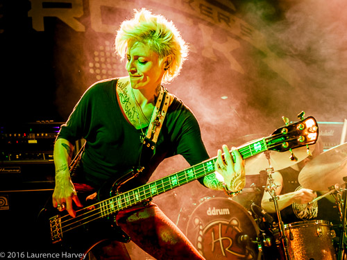 Cynthia Gillet on bass