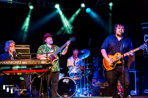 Catfish on stage at the Bucks Blues Fest