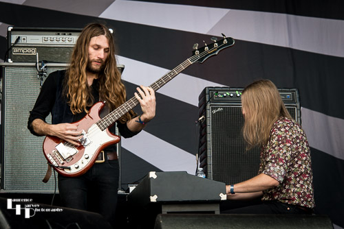 Blues Pills: Zach Anderson on bass & Rickard Nygren on keys