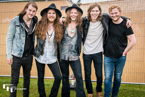 Bad Touch back stage at Ramblin' Man Fair