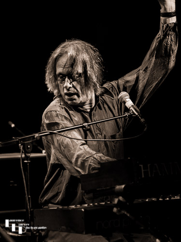 Paul Long on keyboards and vocals