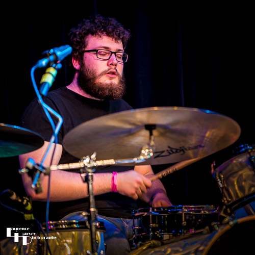 Ollie Goss on drums