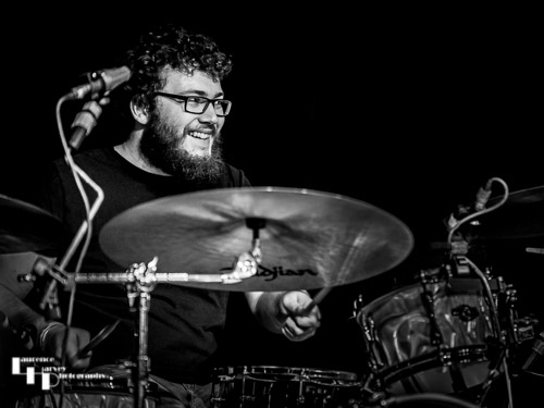 Ollie Goss on drums