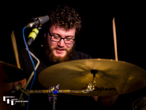 Ollie Goss on drums