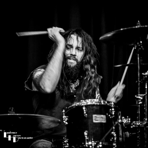 Karl Randall on drums
