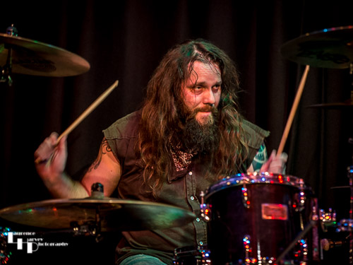 Karl Randall on drums