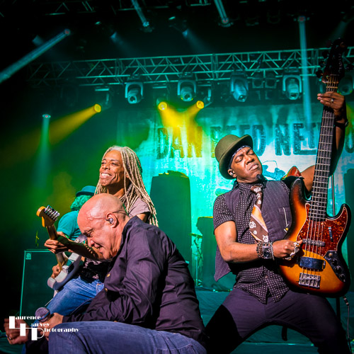 Dan Reed on vocals, Brion James on guitar & Melvin Branon Jr. on bass