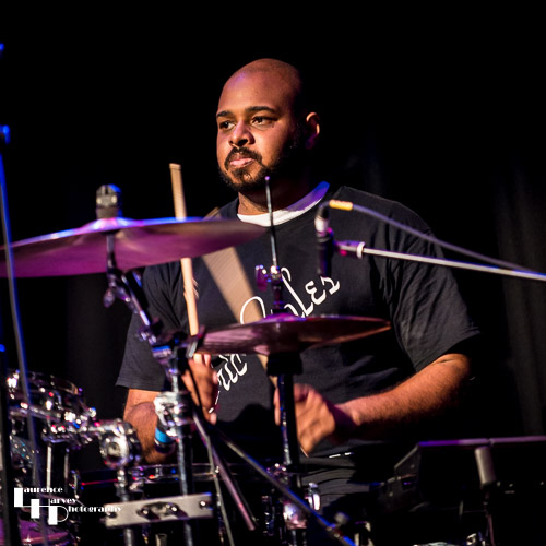Nick Hayes on drums