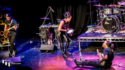 Eric Gales & his band on stage at Arlington Arts Centre
