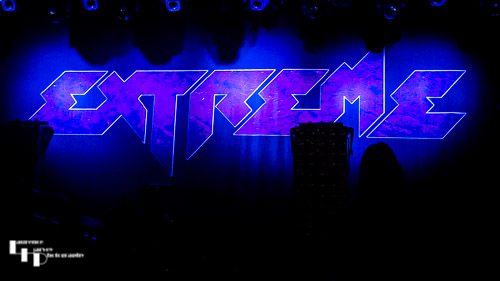 Extreme's stage backdrop
