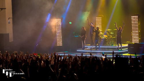 Extreme salute the crowd at Brixton Academy