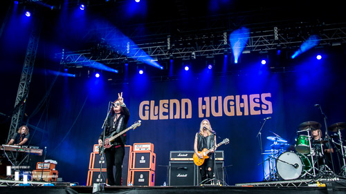 Glenn Hughes & band on stage at Ramblin' Man Fair