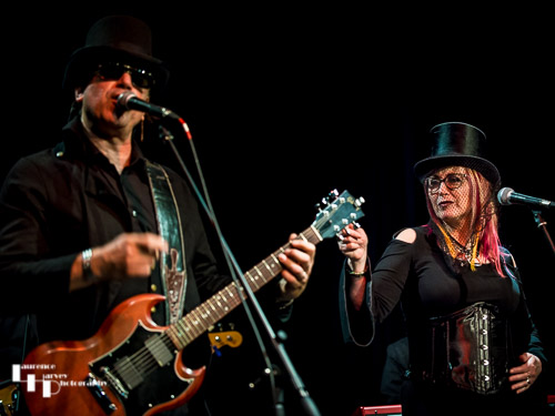 Russell 'Hitman' Alexander on lead vocals & guitar & Joanne Alexander on backing vocals