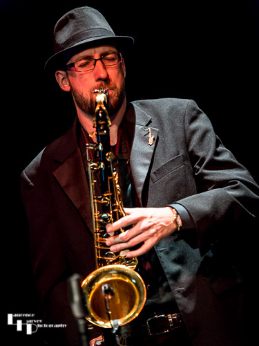John Kelly on tenor sax