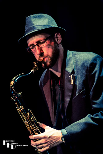 John Kelly on tenor sax