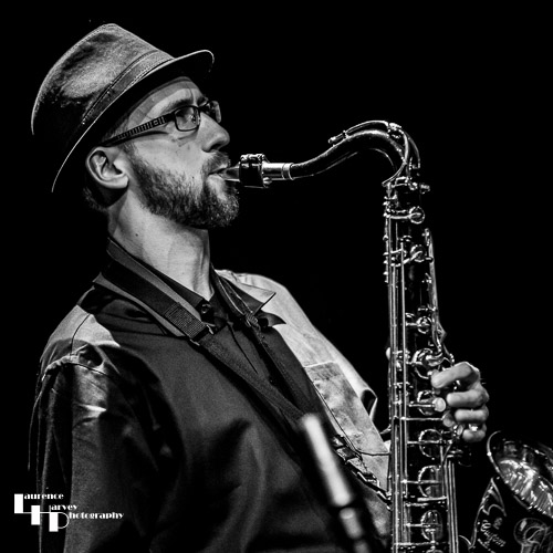 John Kelly on tenor sax