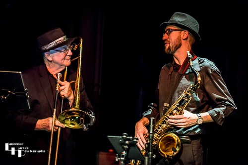 John Kelly on tenor sax & Al Alpert on trombone